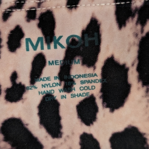 MIKOH One Piece Leopard Cut Out Swimsuit - Medium - Picture 3 of 3
